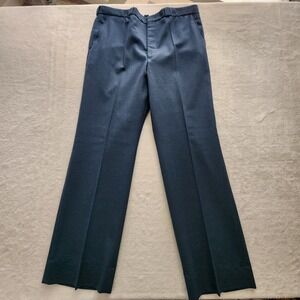 Air Force Trousers Mens 38 Blue Wool Blend Military Uniform Vintage 1986 Pants
